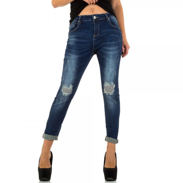 Damen Jeans, Used Look, Destroyed Style Stretch